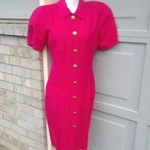 Jackie Bernard vintage rayon linen dress